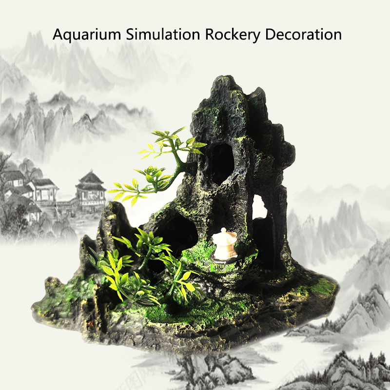 Resin Aquarium Rockery Mountai - đánh giá và giá Aquarium Driftwood