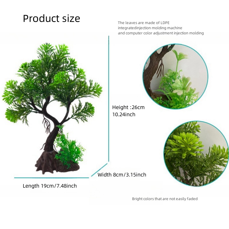 Fish Tank DIY Artificial Aquar - đánh giá và giá Aquarium Plants Live