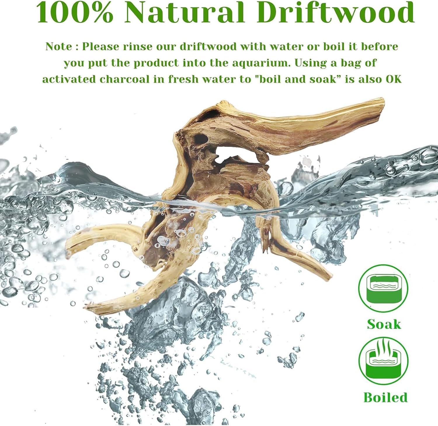 1PC  20-25CM Natural Driftwood - đánh giá và giá Aquarium Driftwood
