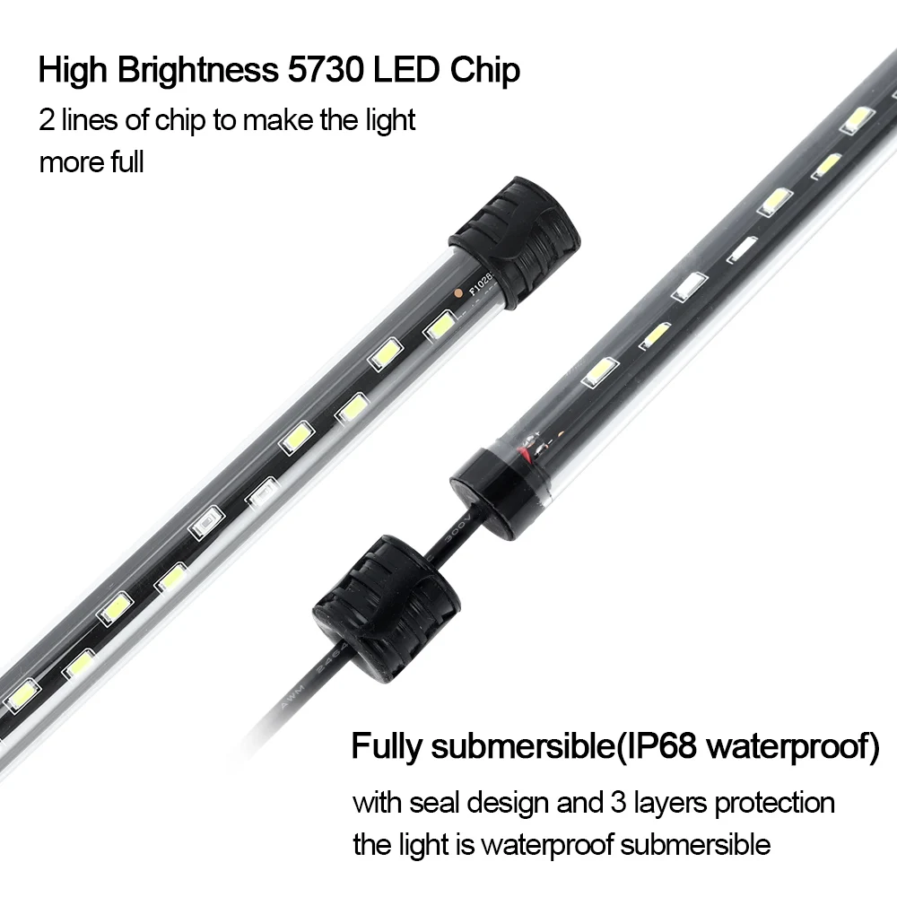 58CM  Aquarium Light LED Plant - đánh giá và giá Aquarium Plant Substrate