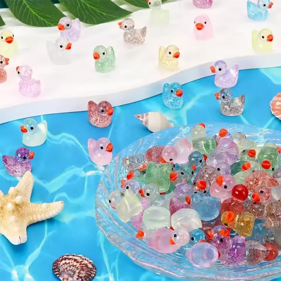 ~ Miniature Resin Duck with Pu - đánh giá và giá Plant Aquarium Pot