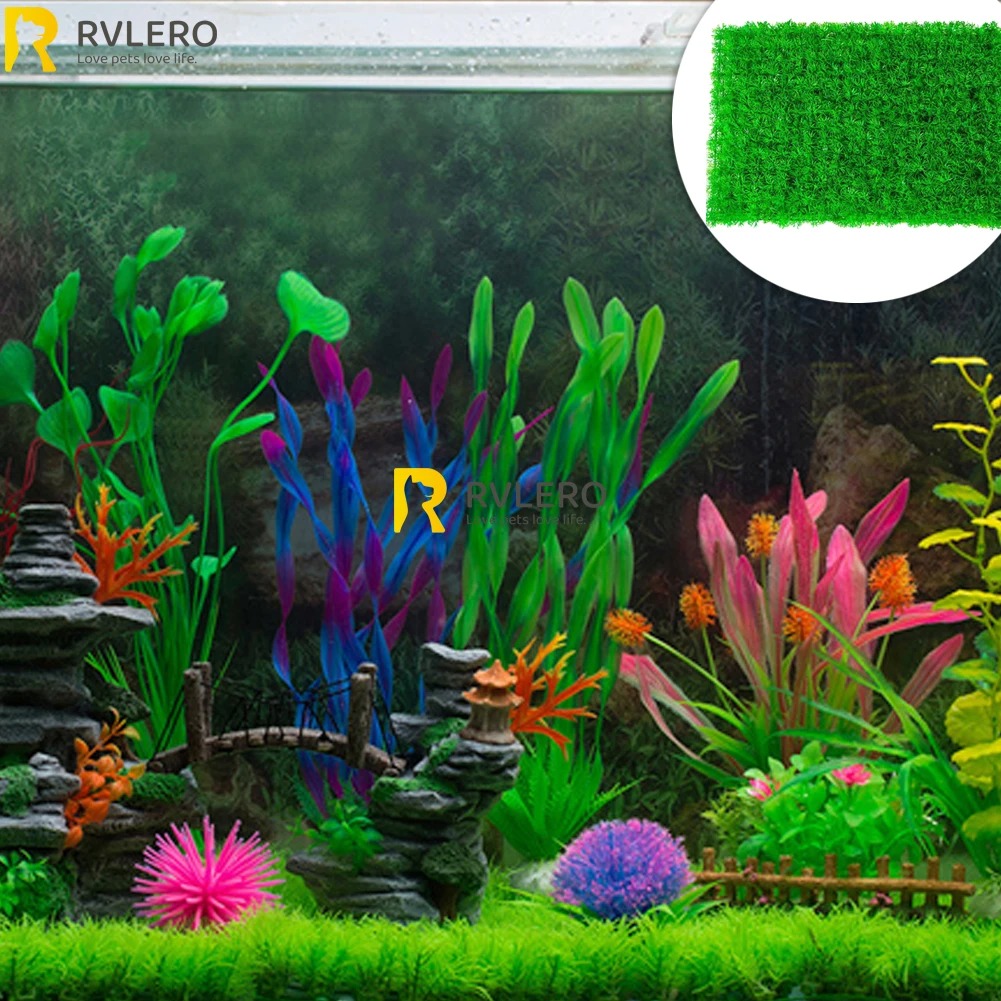Artificial Grass Lawn Aquarium - đánh giá và giá Aquarium Plants Live